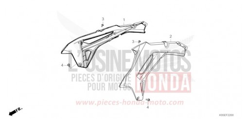 KUEHLERHAUBE (CRF250R) CRF250RP de 2023